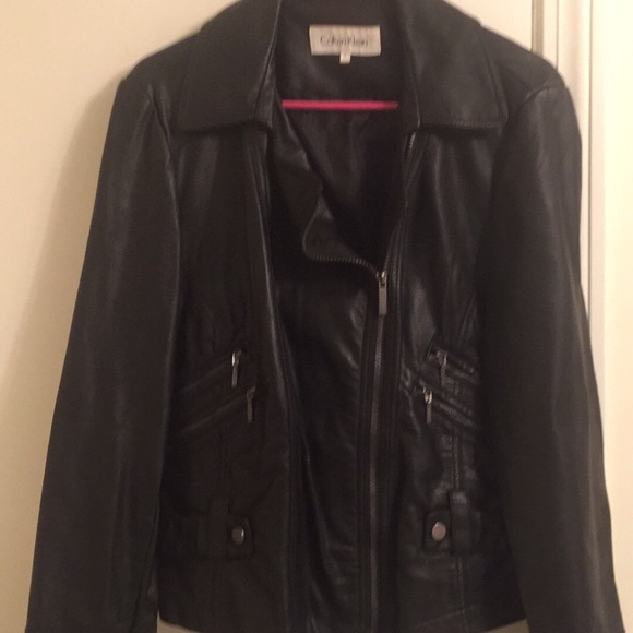 Calvin Klein women’s leather jacket - Picture 1 of 6